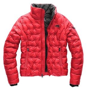 Like New Women's North Face Holladown Crop Jacket Red size Small S Northface
